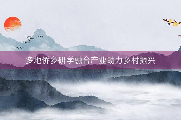 多地侨乡研学融合产业助力乡村振兴