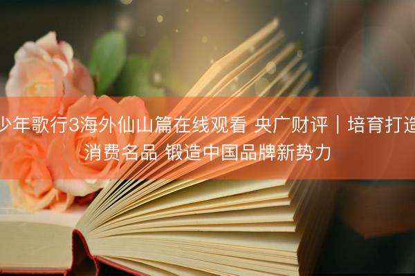少年歌行3海外仙山篇在线观看 央广财评|培育打造消费名品 锻造中国品牌新势力