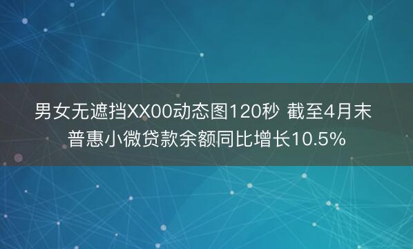 男女无遮挡XX00动态图120秒 截至4月末 普惠小微贷款余额同比增长10.5%