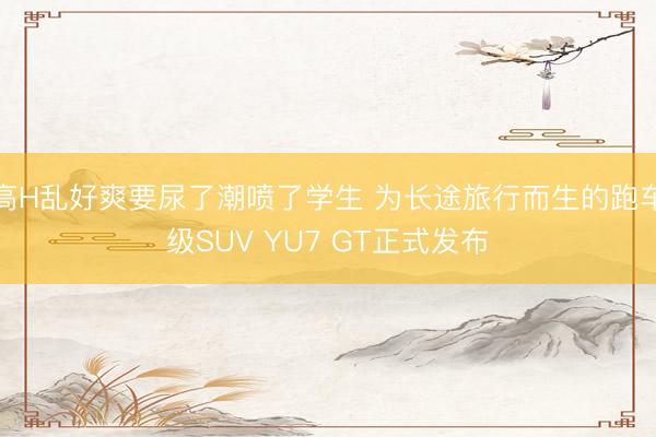高H乱好爽要尿了潮喷了学生 为长途旅行而生的跑车级SUV YU7 GT正式发布