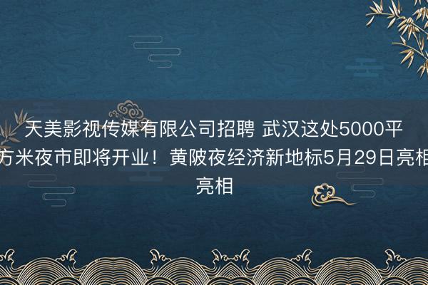 天美影视传媒有限公司招聘 武汉这处5000平方米夜市即将开业！黄陂夜经济新地标5月29日亮相