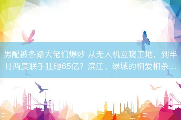 男配被各路大佬们爆炒 从无人机互窥工地，到半月两度联手狂砸65亿？滨江、绿城的相爱相杀…