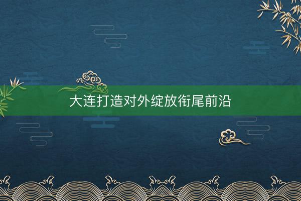 大连打造对外绽放衔尾前沿