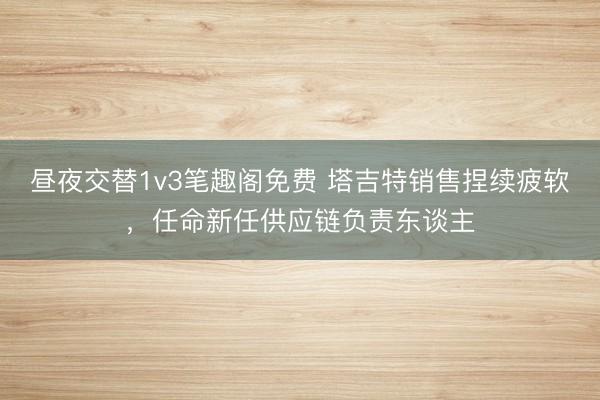 昼夜交替1v3笔趣阁免费 塔吉特销售捏续疲软，任命新任供应链负责东谈主