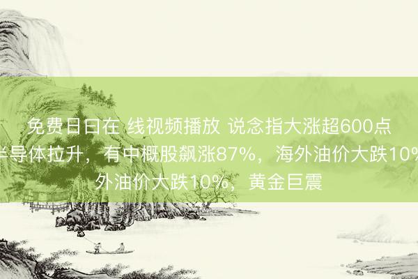 免费日曰在 线视频播放 说念指大涨超600点，好意思股半导体拉升，有中概股飙涨87%，海外油价大跌10%，黄金巨震